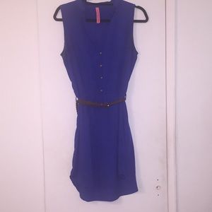 Eight sixty blue dress with belt